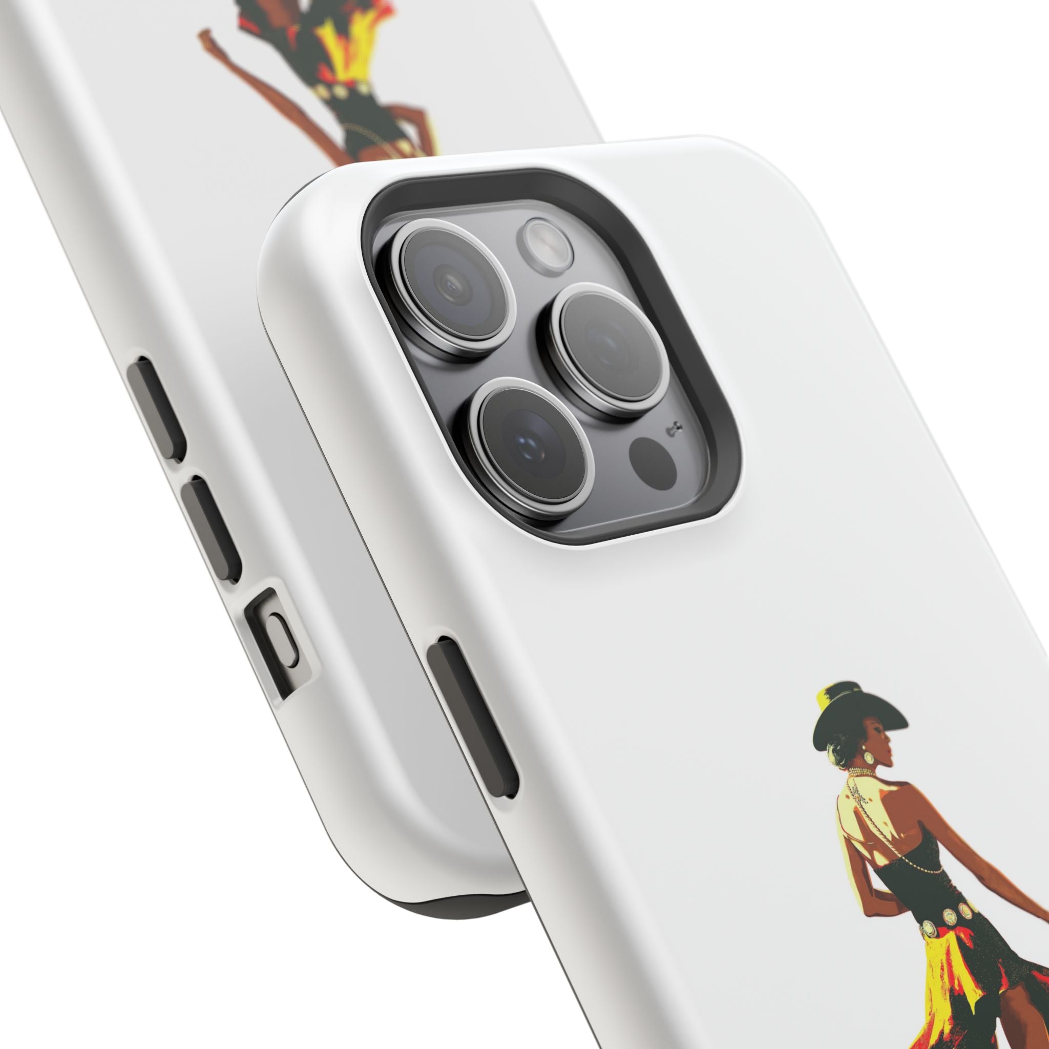 Phone Case — Retro Country Girl Illustration Magnetic Impact-Resistant Case