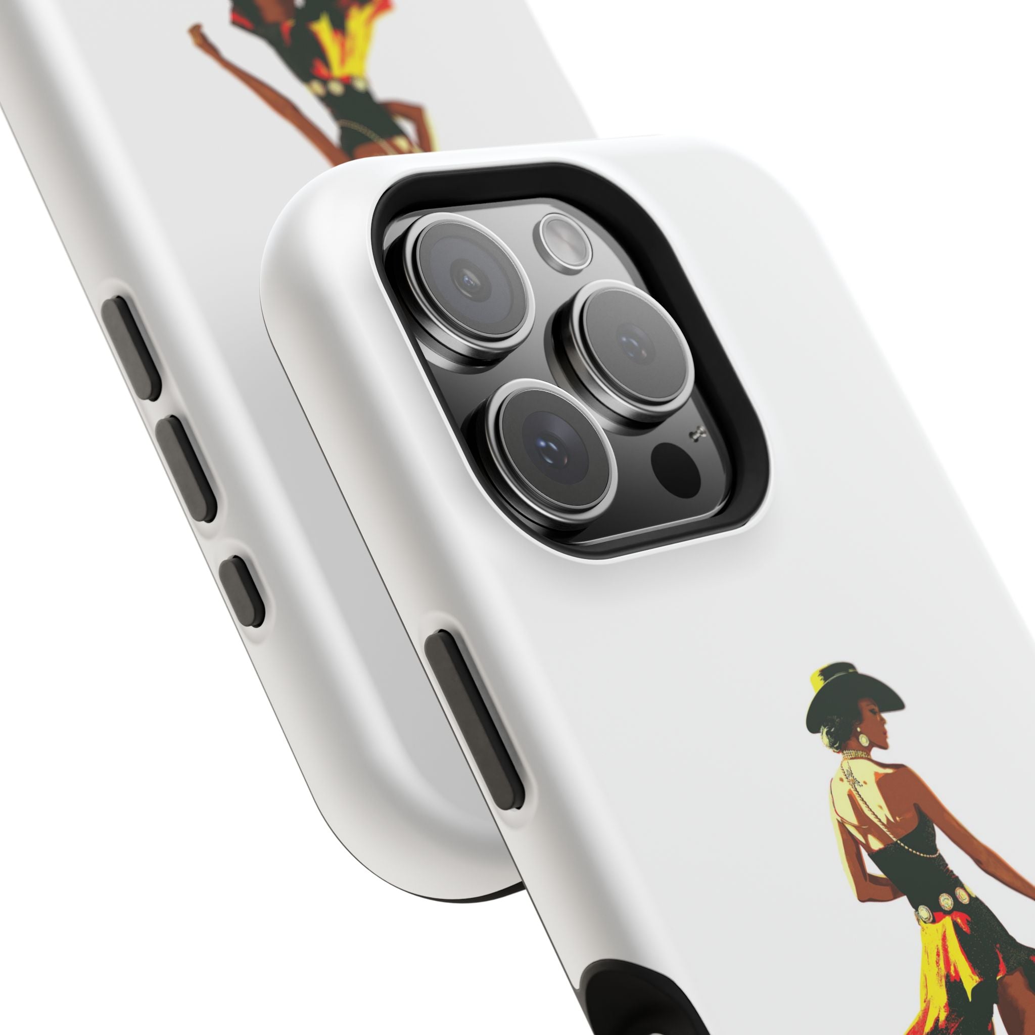 Phone Case — Retro Country Girl Illustration Magnetic Impact-Resistant Case