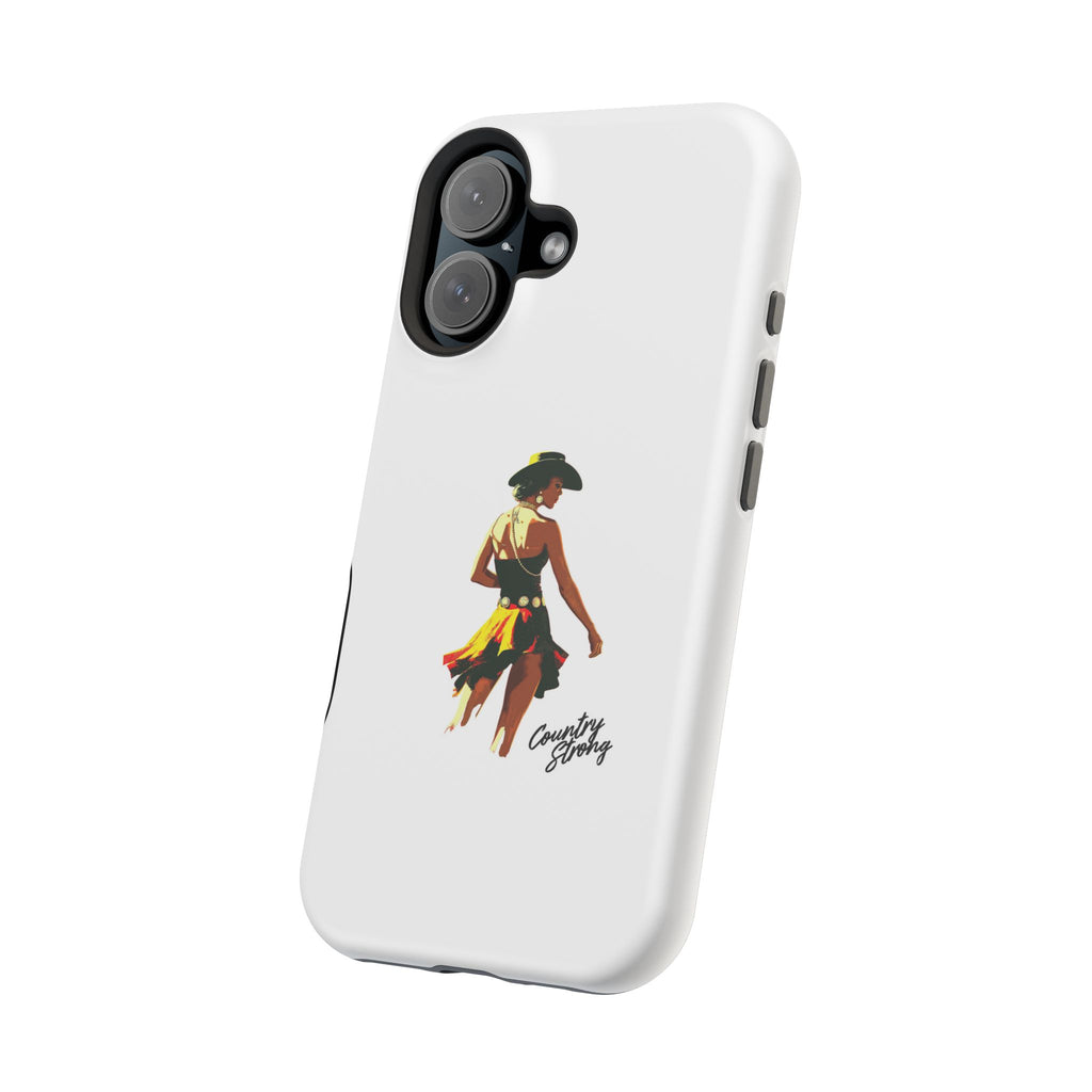 Phone Case — Retro Country Girl Illustration Magnetic Impact-Resistant Case