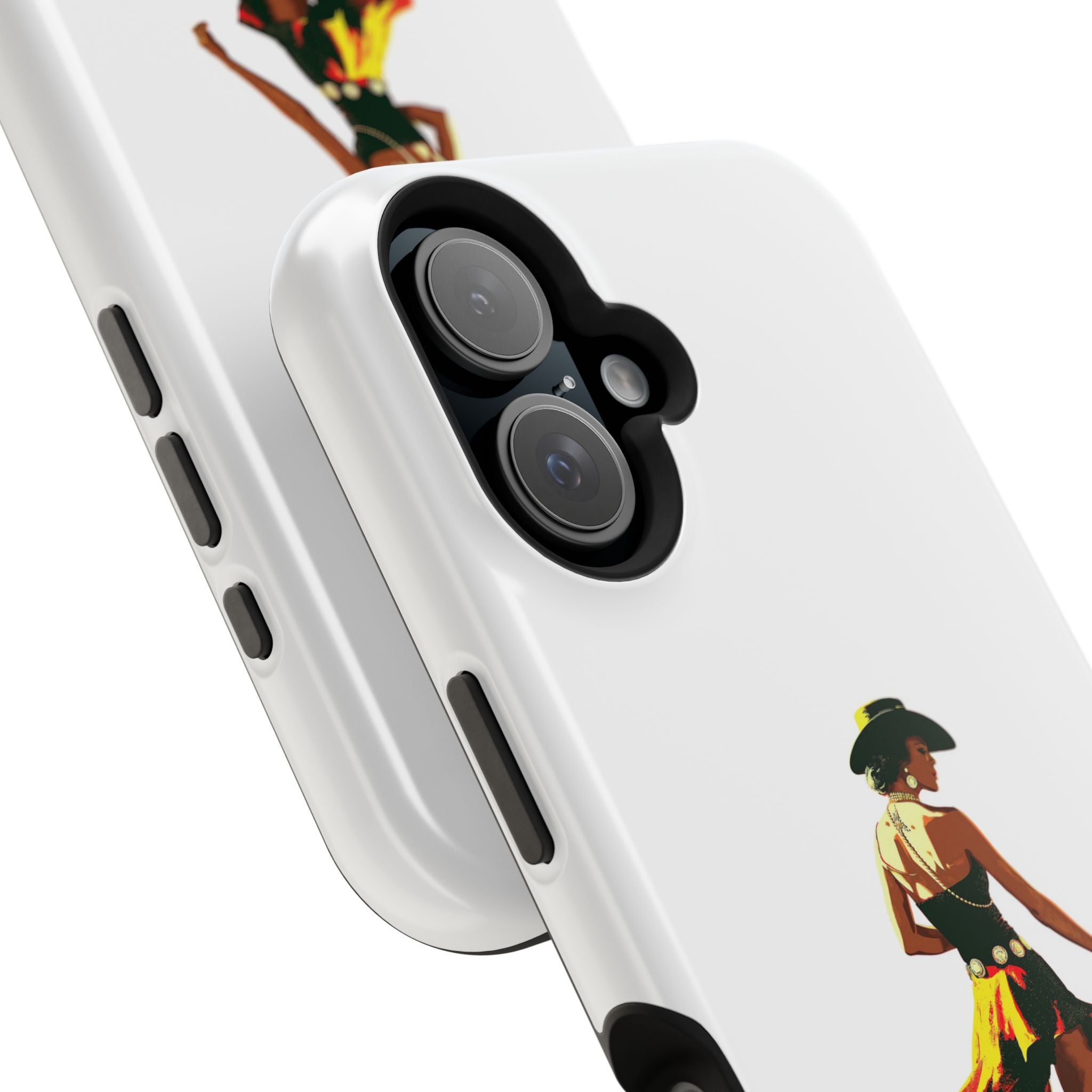 Phone Case — Retro Country Girl Illustration Magnetic Impact-Resistant Case