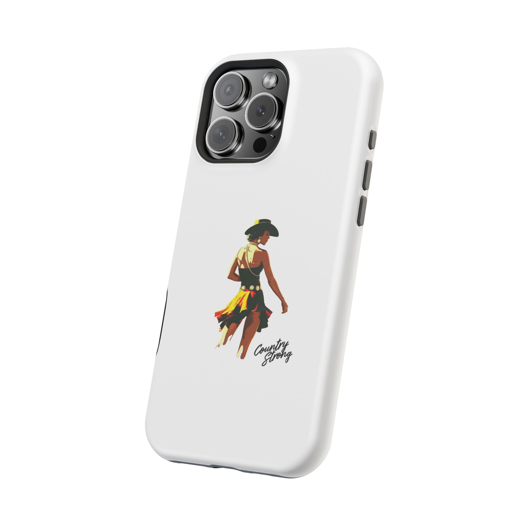 Phone Case — Retro Country Girl Illustration Magnetic Impact-Resistant Case