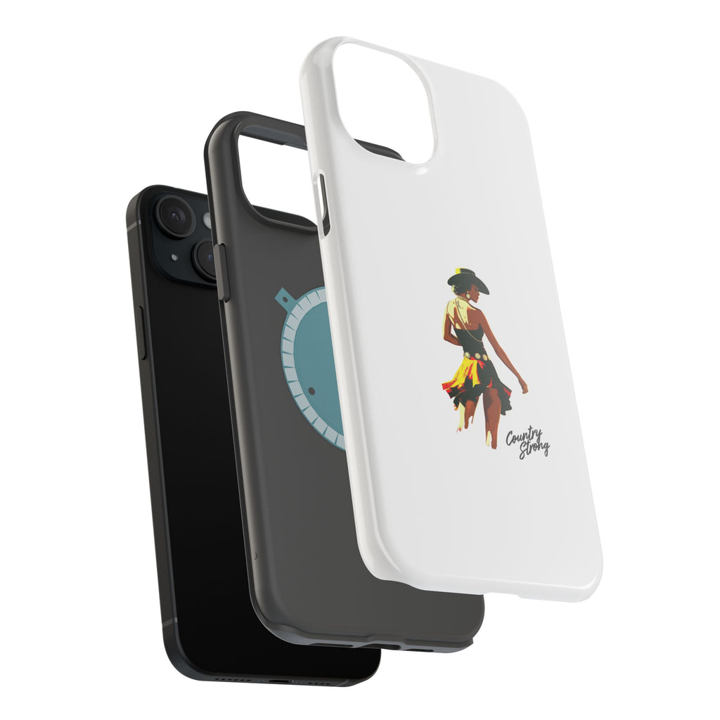 Phone Case — Retro Country Girl Illustration Magnetic Impact-Resistant Case