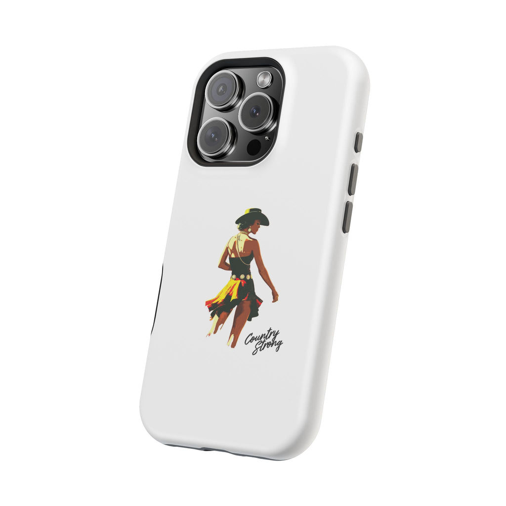 Phone Case — Retro Country Girl Illustration Magnetic Impact-Resistant Case