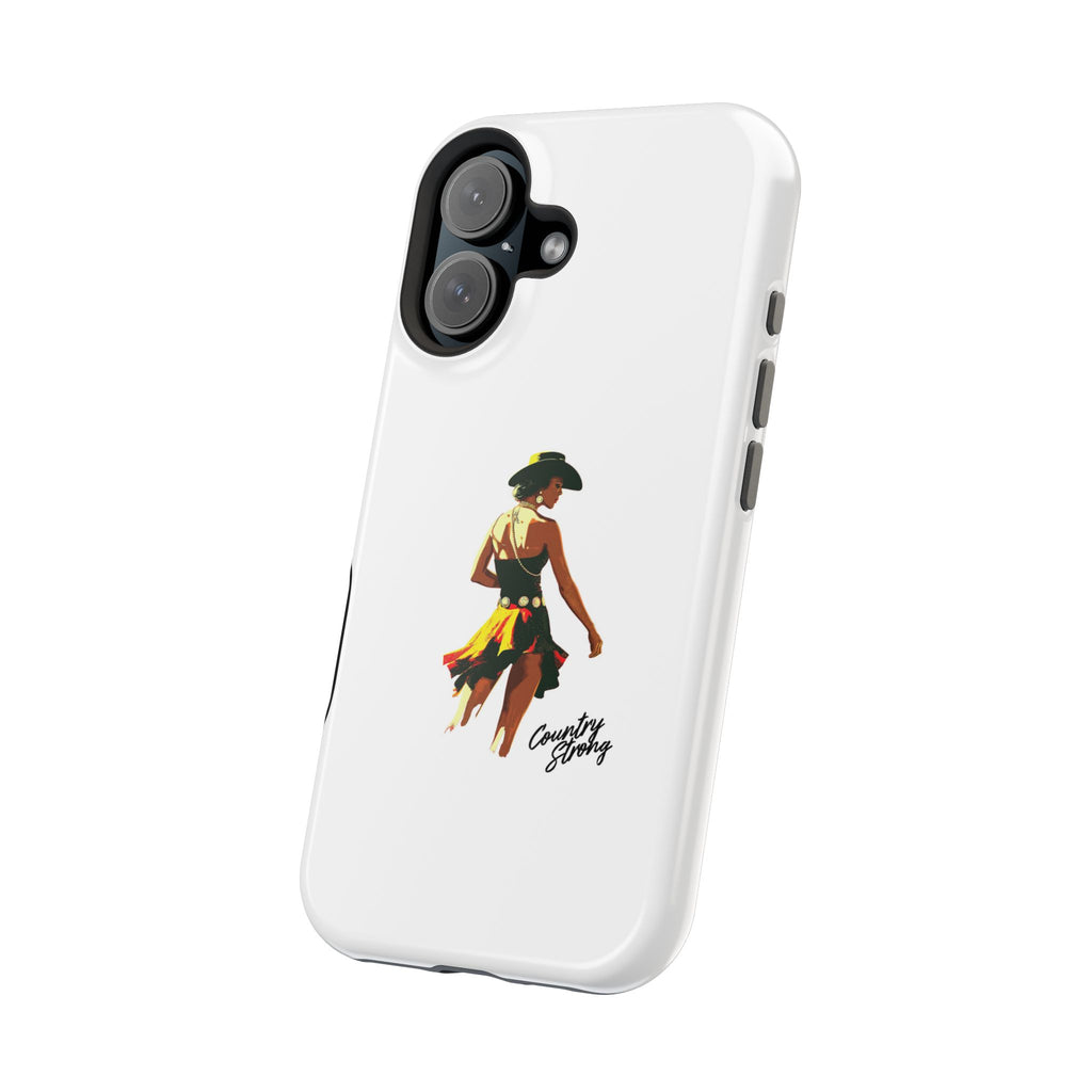 Phone Case — Retro Country Girl Illustration Magnetic Impact-Resistant Case