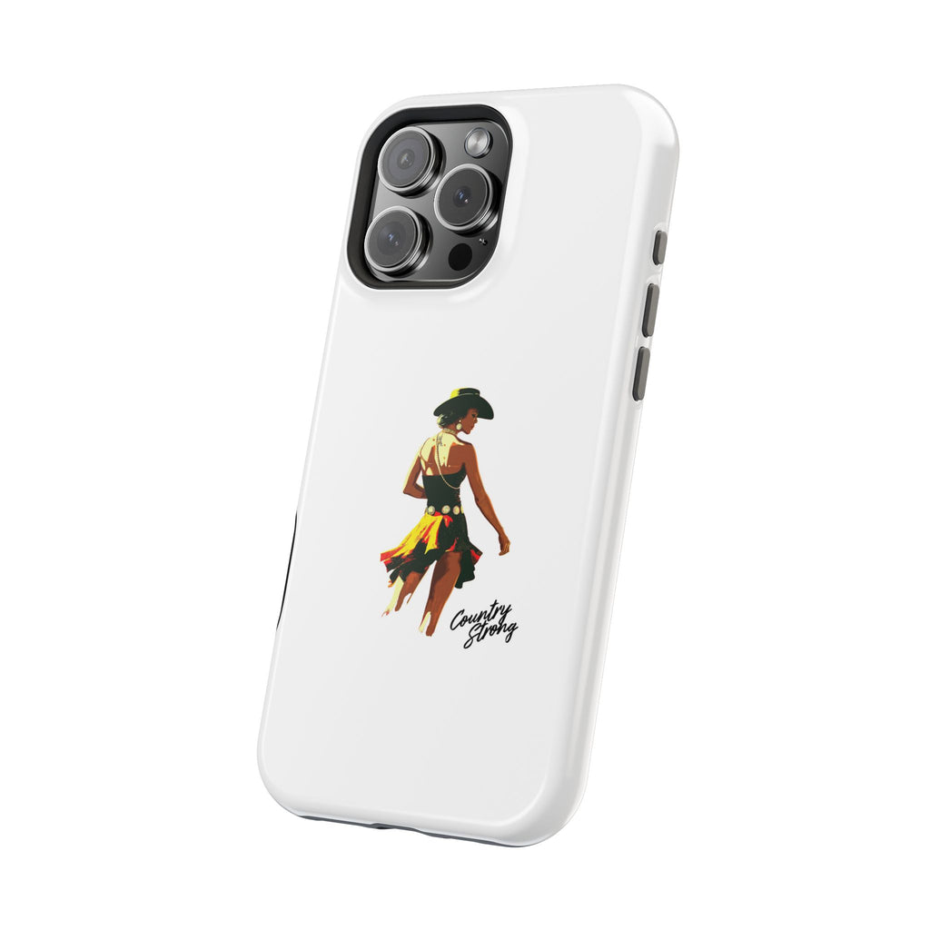 Phone Case — Retro Country Girl Illustration Magnetic Impact-Resistant Case