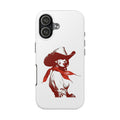Western Cowgirl Tough Phone Case — Retro Red Cowboy Design