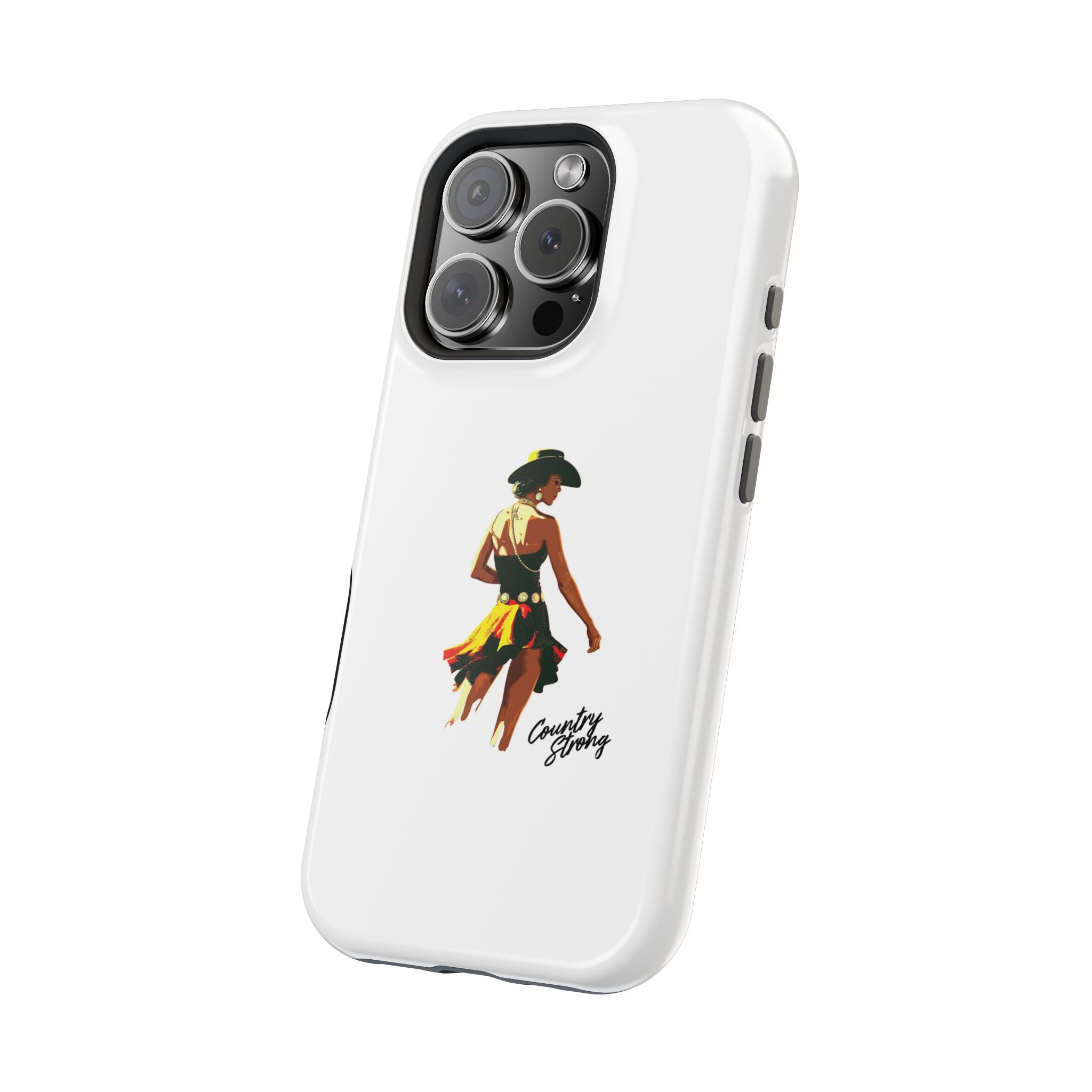 Phone Case — Retro Country Girl Illustration Magnetic Impact-Resistant Case
