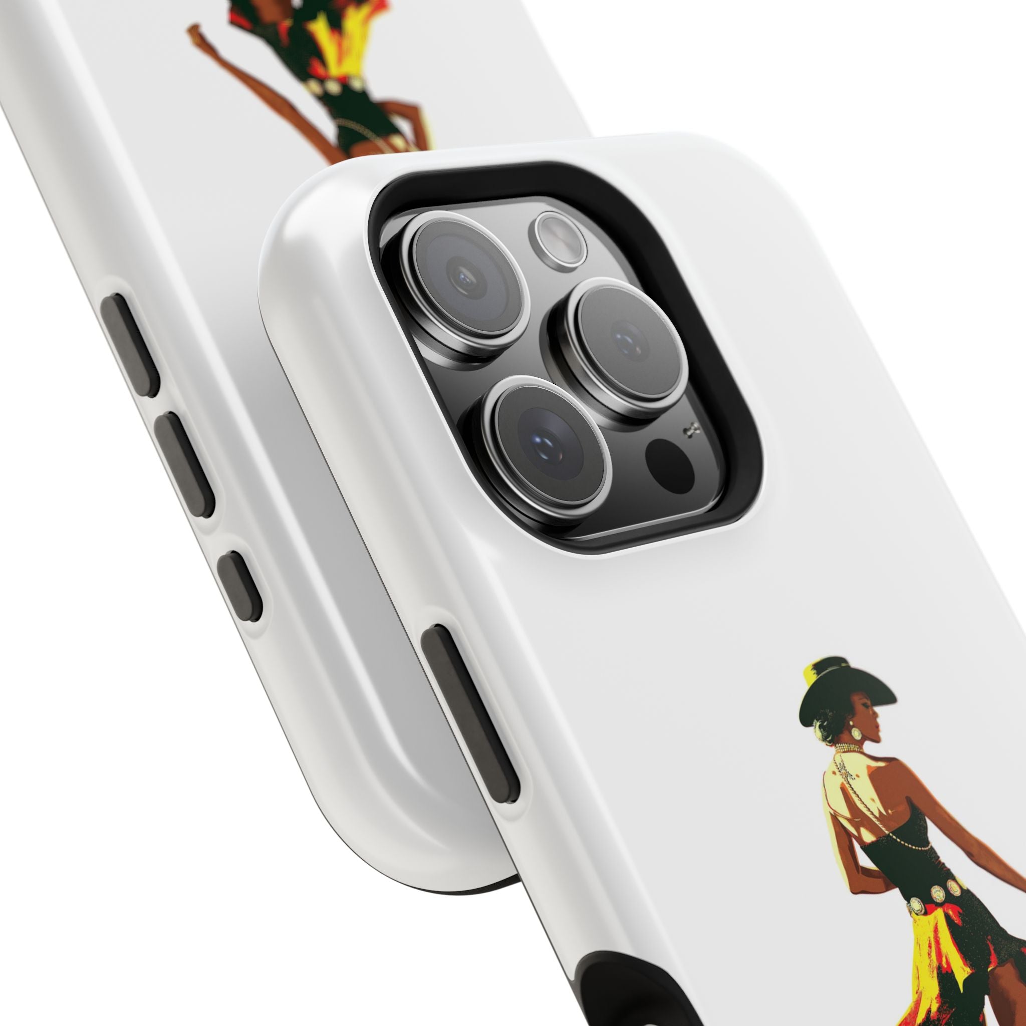 Phone Case — Retro Country Girl Illustration Magnetic Impact-Resistant Case