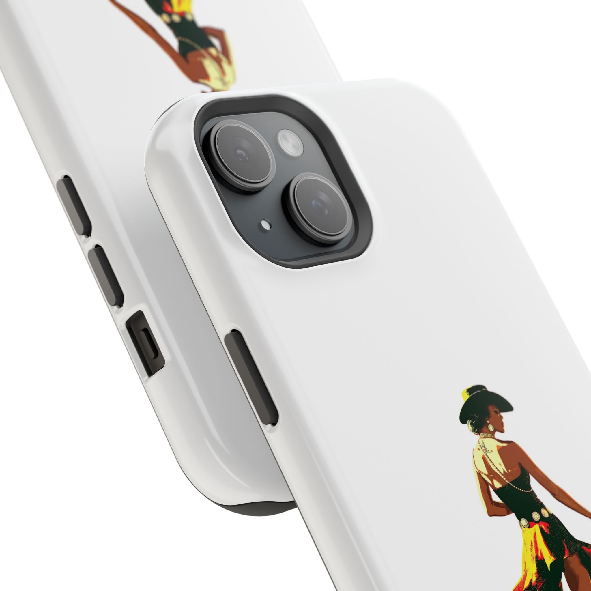 Phone Case — Retro Country Girl Illustration Magnetic Impact-Resistant Case