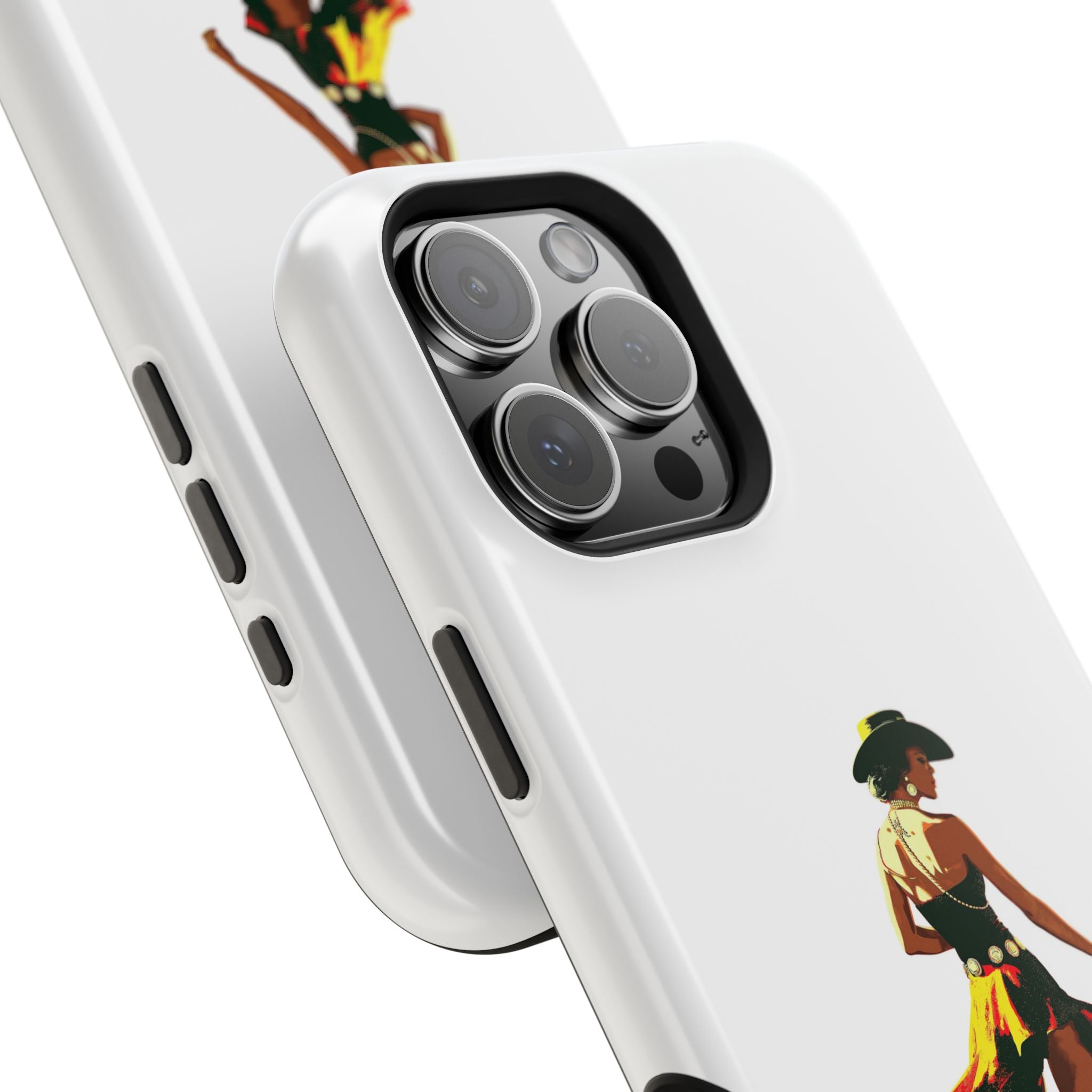 Phone Case — Retro Country Girl Illustration Magnetic Impact-Resistant Case