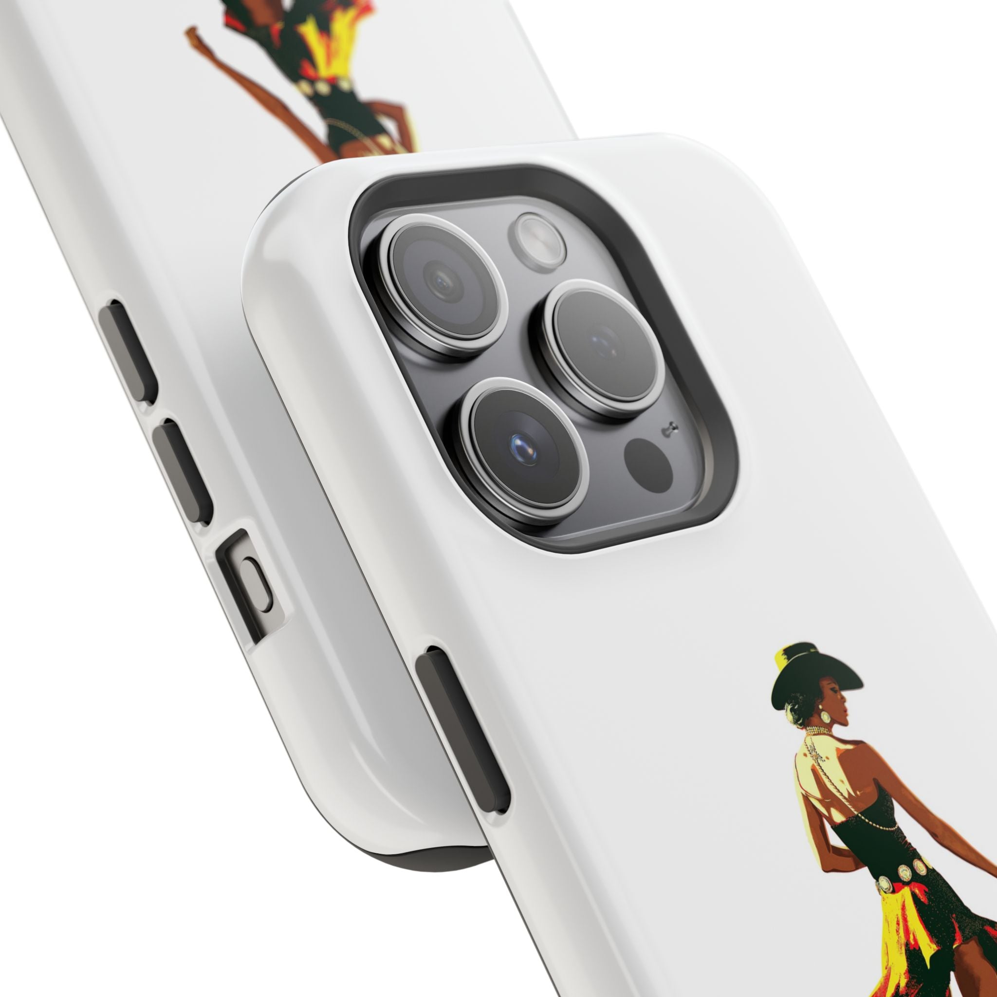 Phone Case — Retro Country Girl Illustration Magnetic Impact-Resistant Case