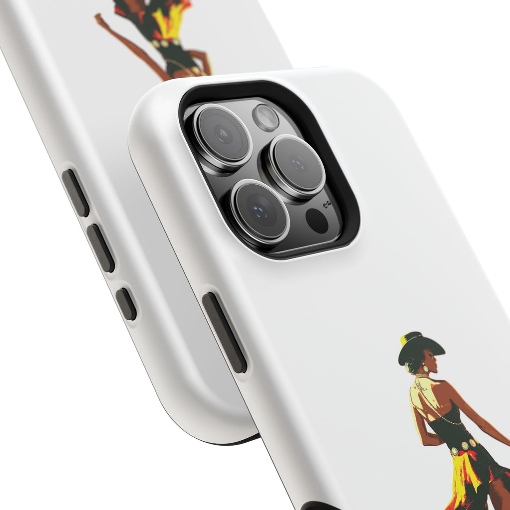 Phone Case — Retro Country Girl Illustration Magnetic Impact-Resistant Case
