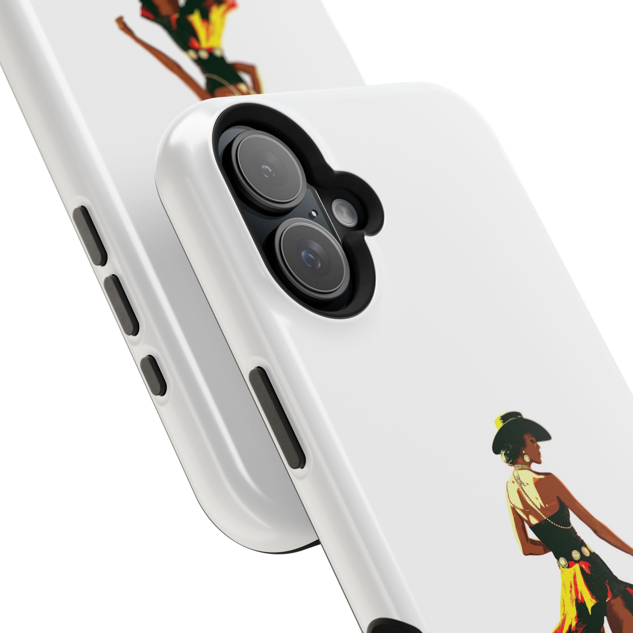 Phone Case — Retro Country Girl Illustration Magnetic Impact-Resistant Case