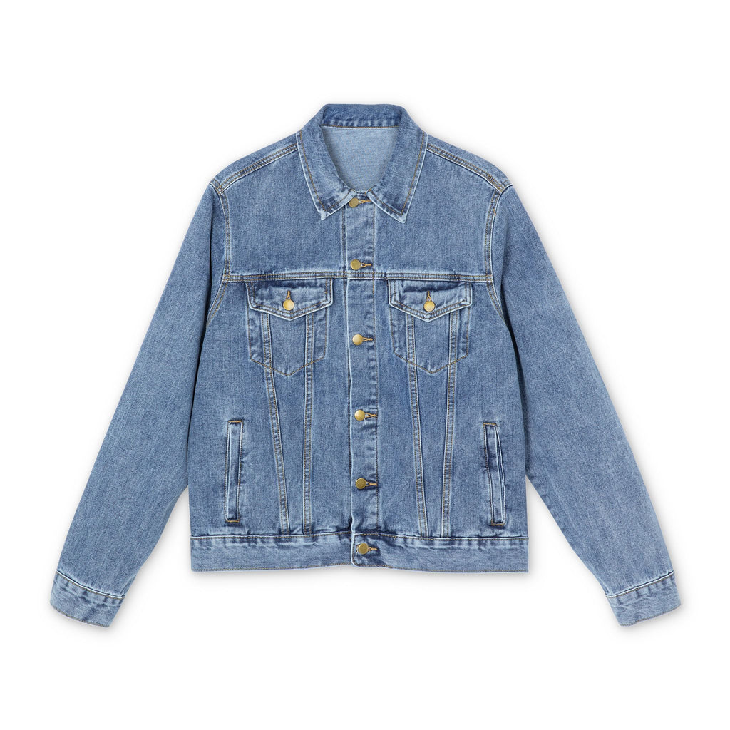 Denim Jacket — Vintage ": The Lawman -Country Strong's "It's Who We are" Samurai Silhouette Red Sun