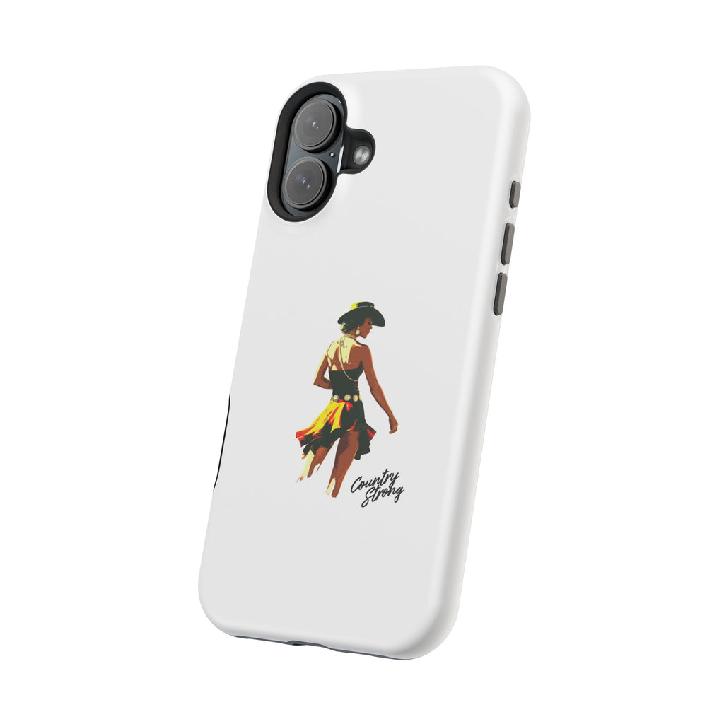 Phone Case — Retro Country Girl Illustration Magnetic Impact-Resistant Case